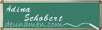 Adina Schobert Visitenkarte
